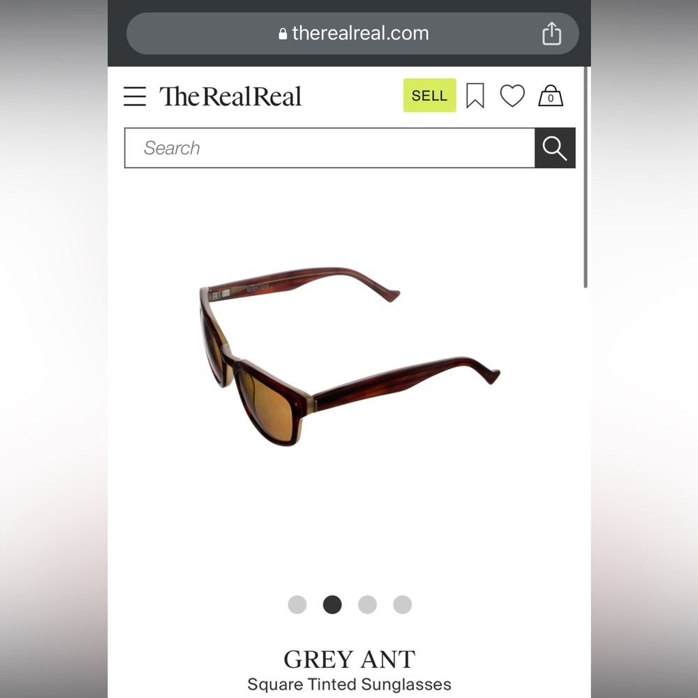 Grey Ant Square Tinted Sunglasses